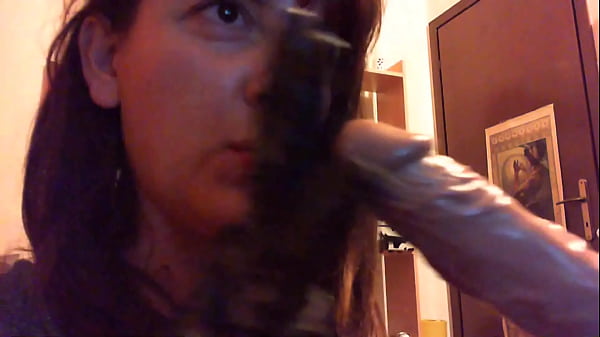 Sensational Italian stepmother spreads her ass with these latex gloves dominates you and cums profusely