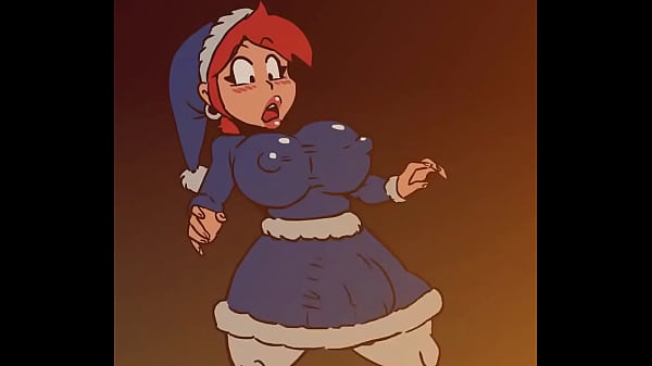 Futanari gets a very special gift for Christmas, 2 sexy and horny elf ladies that want her big cock, animation by keycock