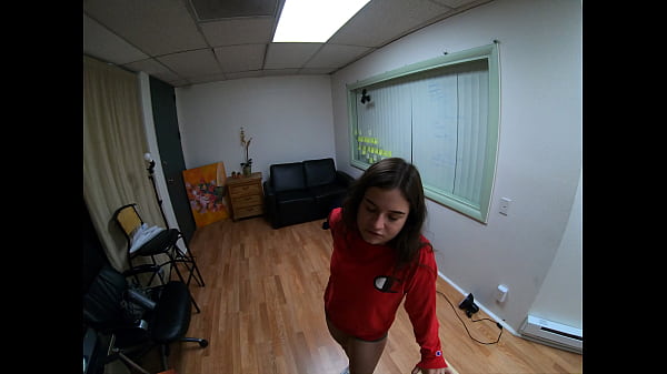 Sexy Brunette Teen Gets Ass Pounded On Camera