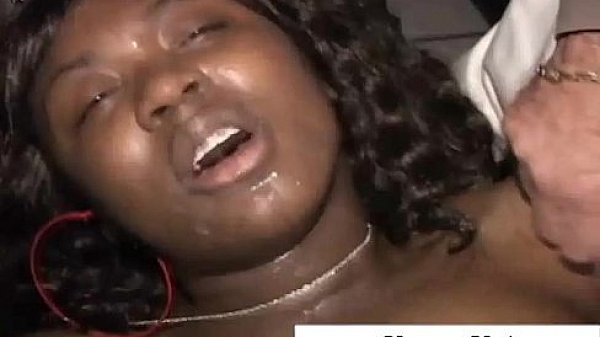 Gangbang slut face jizzed