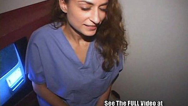 Naughty Tampa Nurse Swallows Semen Samples In The Gloryhole!