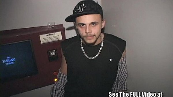 Brooklyn Boy Blowing Strangers in Glory Hole Booth!