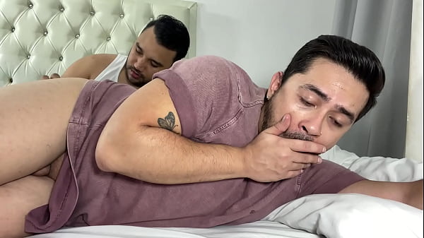 While His Wife Was Sleeping... My stepfather used me in the room as his personal whore - Gay sex taboo, no condom and cum inside the ass