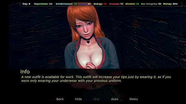 The life of a innocent waitress hebtai game  