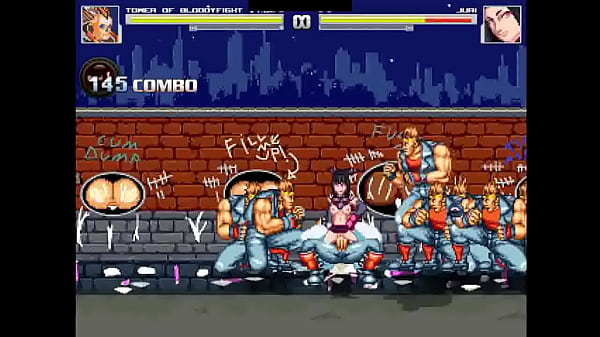 Hot Purple Haired Chick Gangbang  