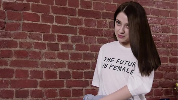 A petite virgin from Russia shows her hymen and shows how she masturbates. 