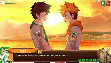 Сцена 7 - Кейтаро трахает Хиро на скамье подсудимых (русский дубляж) 