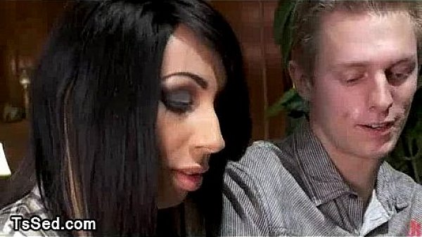 Huge dick tranny fucked in mouth and ass by her piano teacher