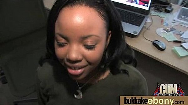 Ebony gets fucked in all holes by a group of white dudes 24