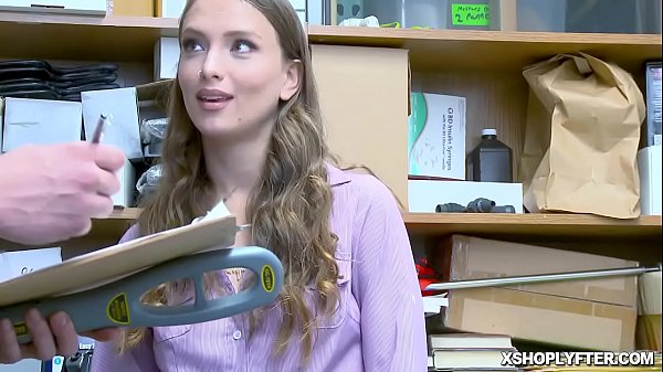 Izzy Lush got no choice but to suck a large LP Officer cock deep down to her throat! 