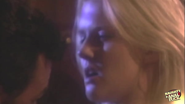 A voluptuous blonde enjoys oral stimulation of her breasts and genitalia, as well as anal intercourse.  