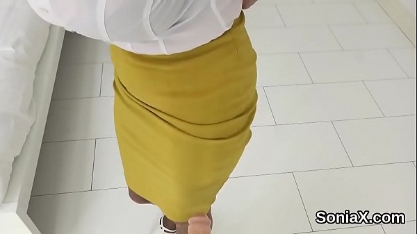 Your average milf lady bounces her massive boobies and enjoys fetish