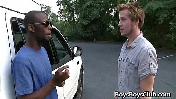 Black On Boys - Black Muscular Dude Fuck White Skinny Gay Boy 24
