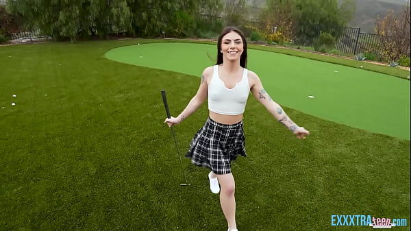 Horny brunette teen with natural tits and perfect ass getting hammered in the bedroom