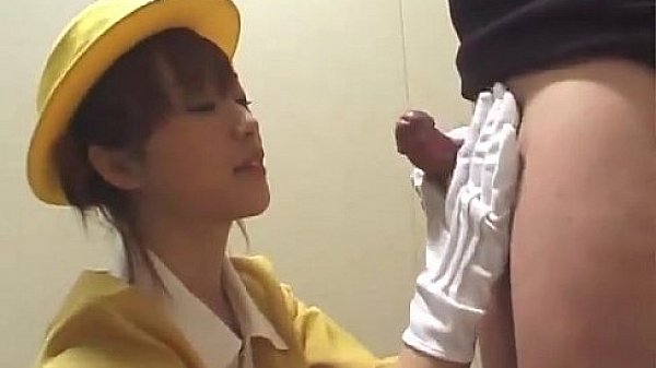 Japanese handjob with white gloves uncensored