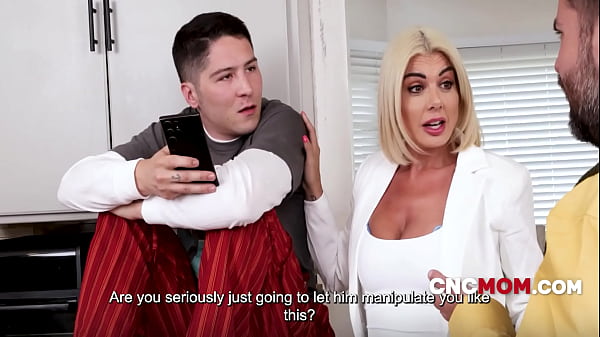 Busty MILF And StepDad Debate stepSon's Motivation Gap While He Fucks Stepmom