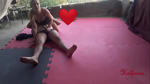 Jiu Jitsu and sex with hot blonde  