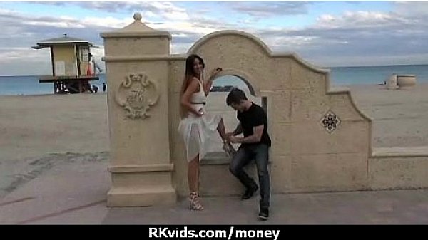 Amateur girl accepts cash for sex from stranger 7