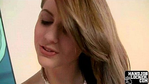 Petite redhead slut gives handjob