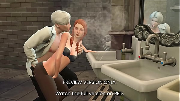 Ginny Fucks Draco in an Abandoned Bathroom