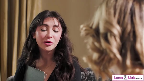 BnB owner Jane Wild and her guest Chanel Camryn really hit it off.The lesbians kiss and the petite small tits brunette licks the blonde hairy pussy