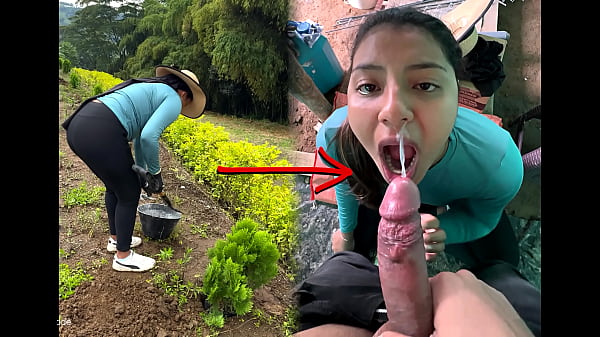 FARM WOMAN SUCKS MY COCK FOR MONEY