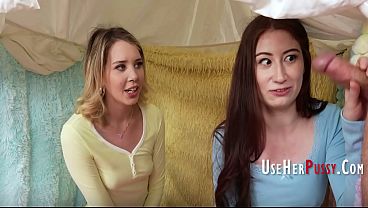 Step Daughter's Sleepover Turned Into Free Use Slut Fest  