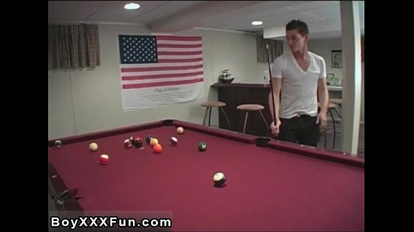 Gay clip of An guiltless game of pool, all of a sudden turns into a