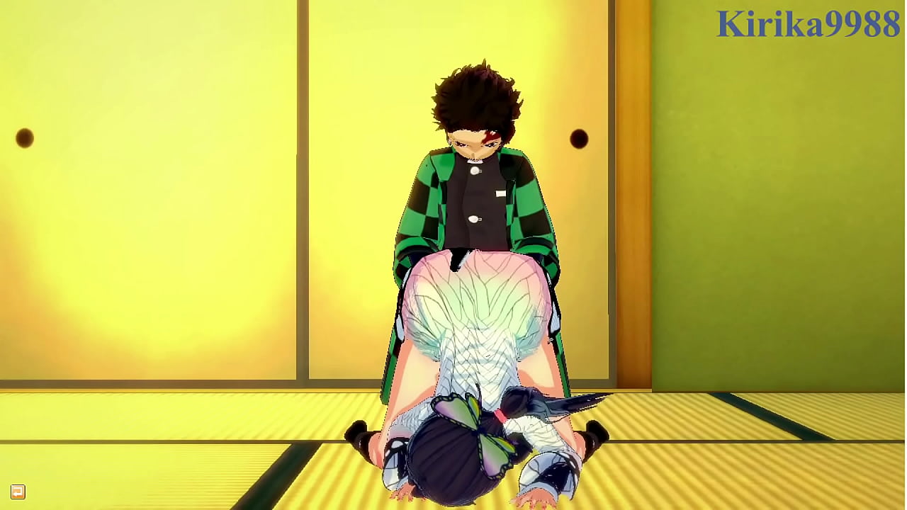 Mitsuri Kanroji and Shinobu Kochō and Daki and Tanjiro Kamado intense sex. - Demon Slayer Kimetsu no Yaiba Hentai