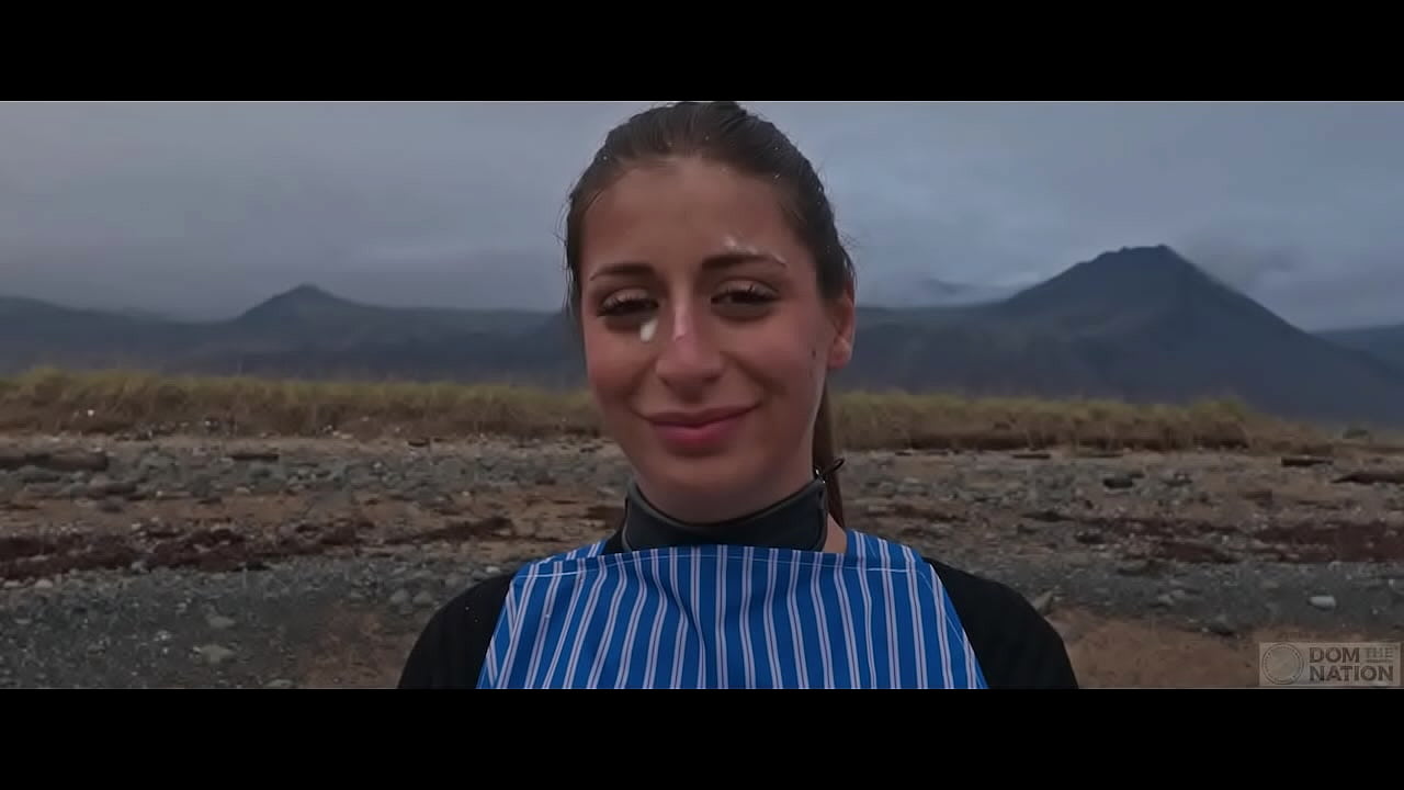 Gorgeous big-ass submissive, Silvia Soprano, gets hard domination on the beach with rough manhandling, spit, hand in throat, and heavy kink