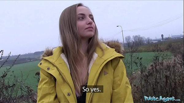 Public Agent - petite babe with small tits and big ass agrees to fuck outside