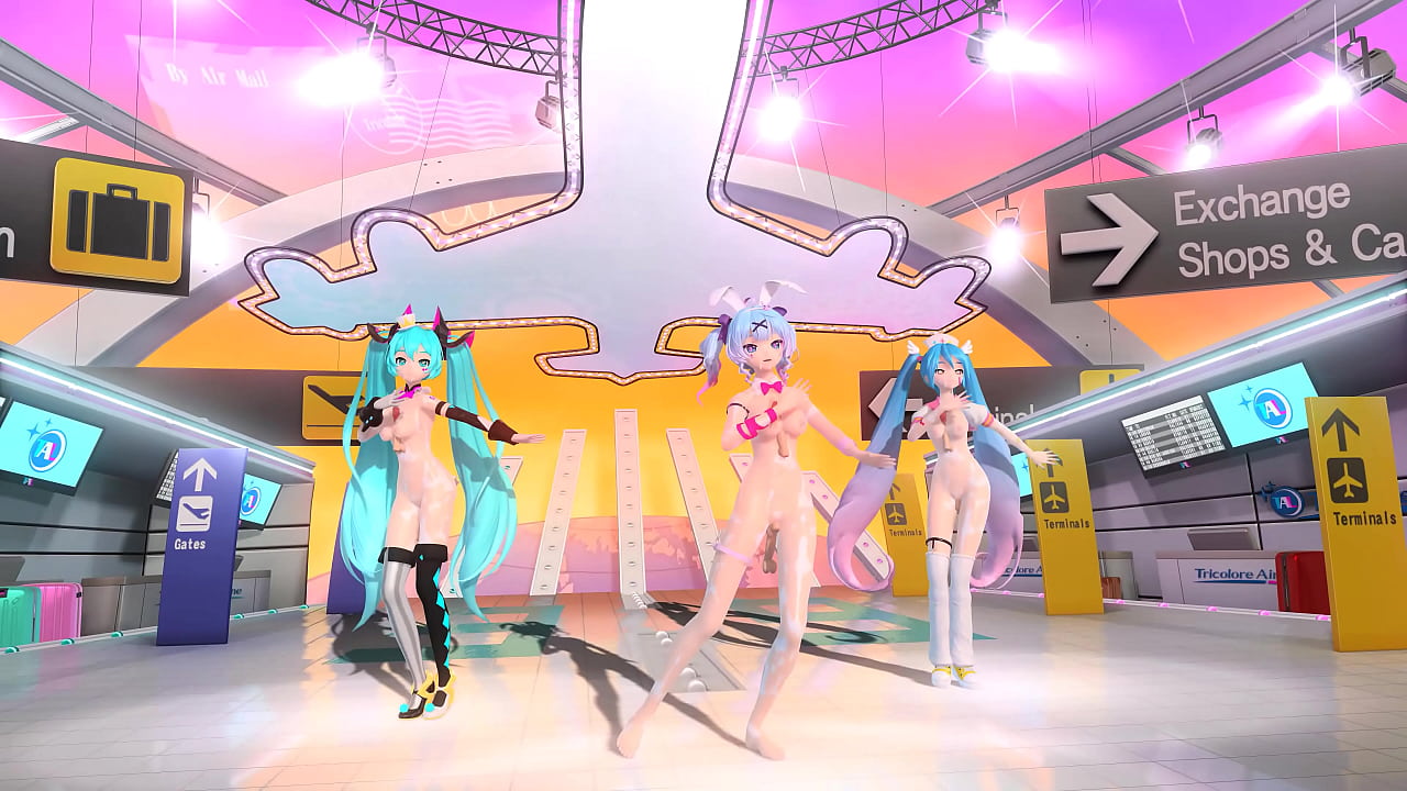 Hatsune Miku conejita desnuda