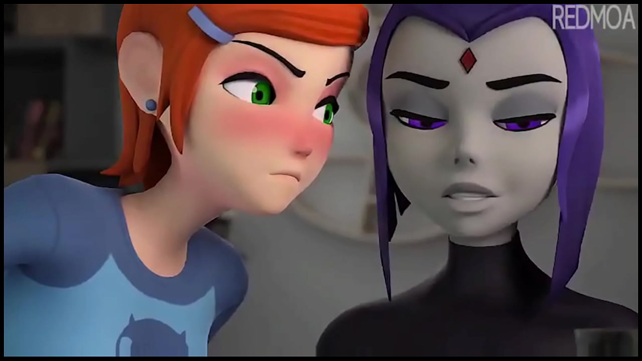 Gwen learns from raven about boobjob