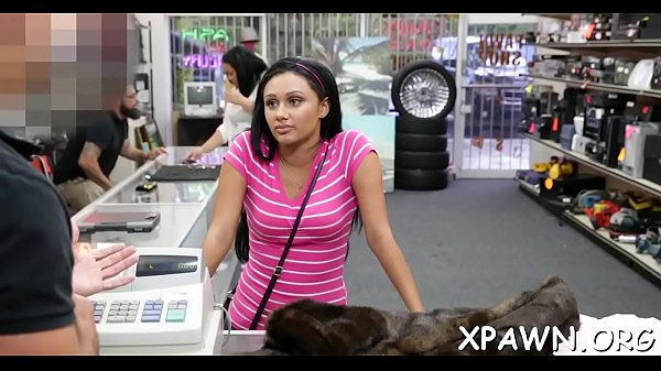 Beauty is doing sex in shop