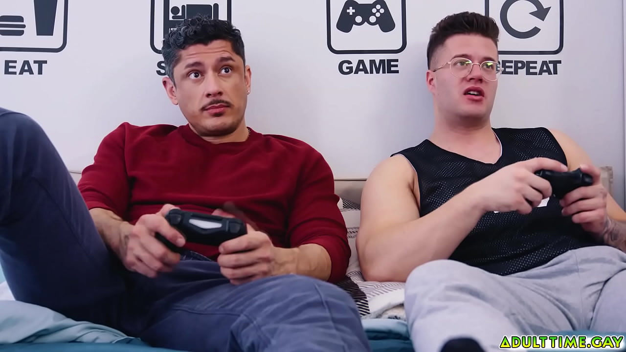 Rocky Vallarta and Clark Delgaty convince themselves to jerk off side by side