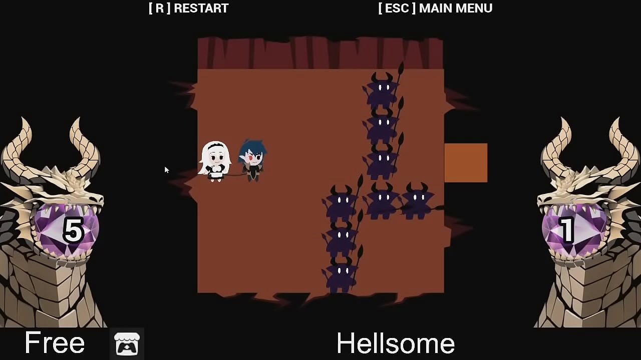 Hellsome (free game itchio )  Puzzle, Visual Novel