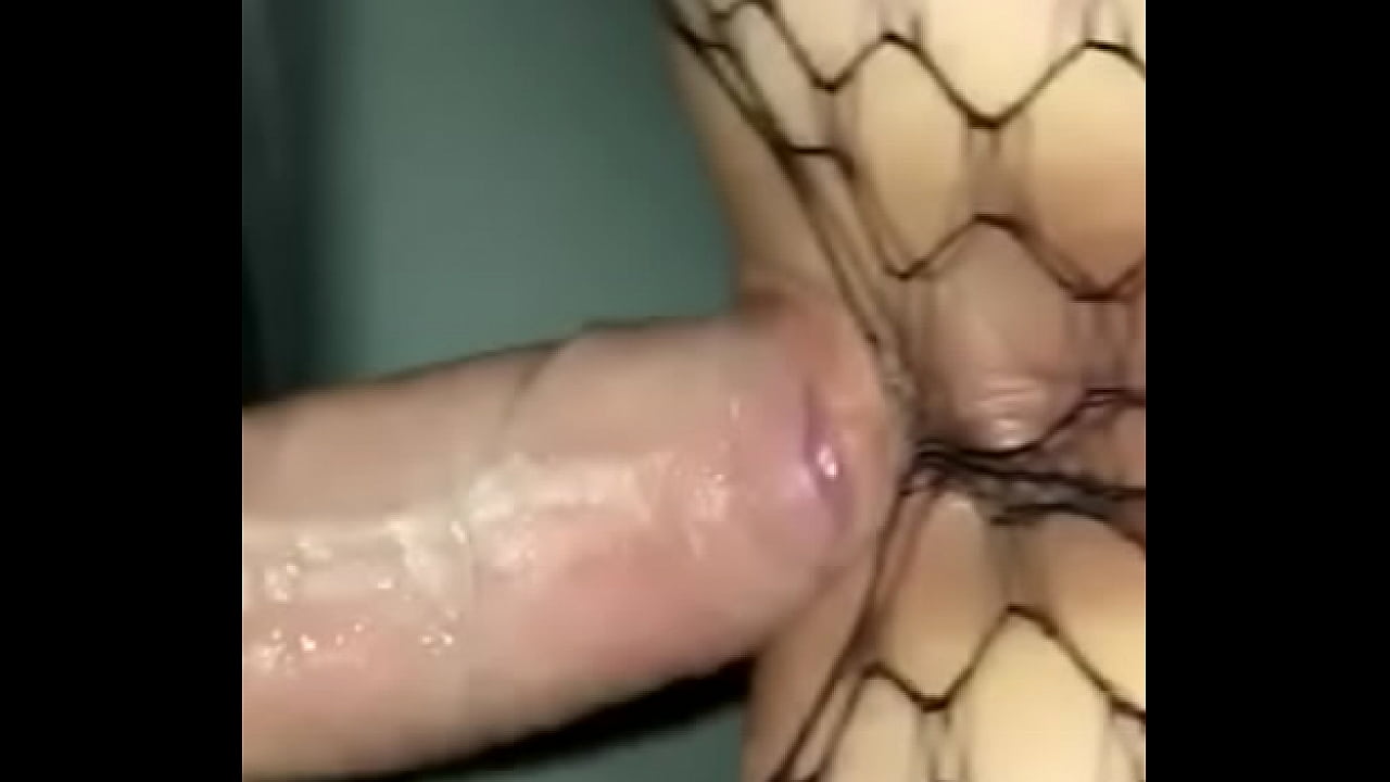 Gentle doggy style fuck and cum