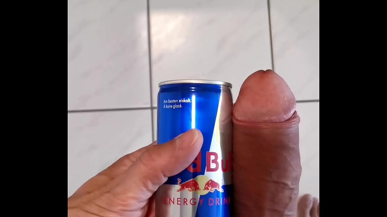 My venous meat sausage beats RedBull can!