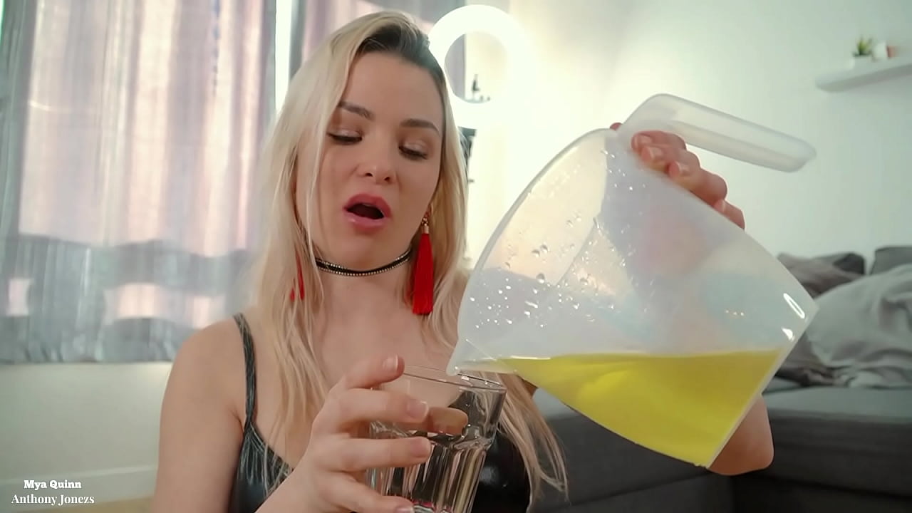 Piss drinking - Deepthroat Piss Puke - Masturbating with puke