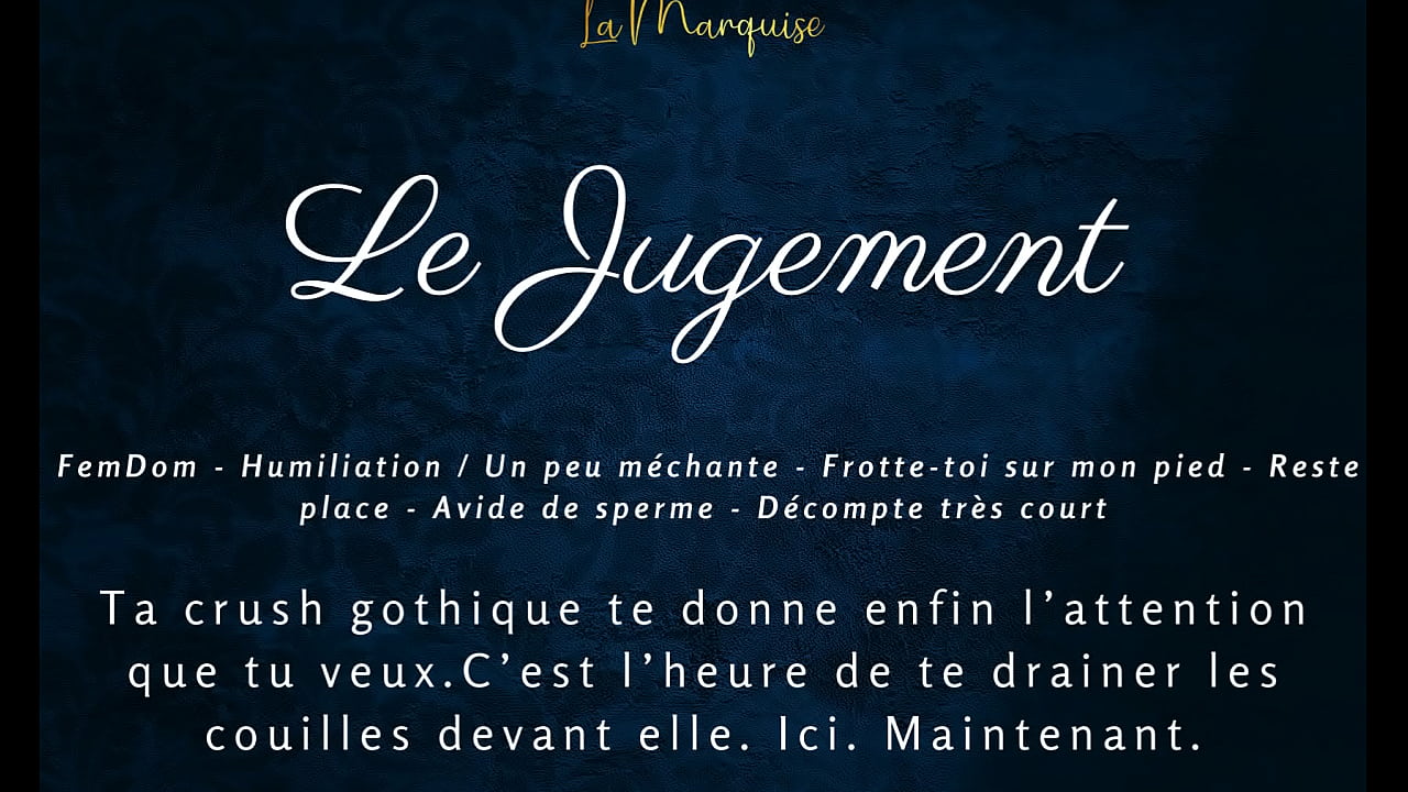 Le Jugement - French JOI Goth gf