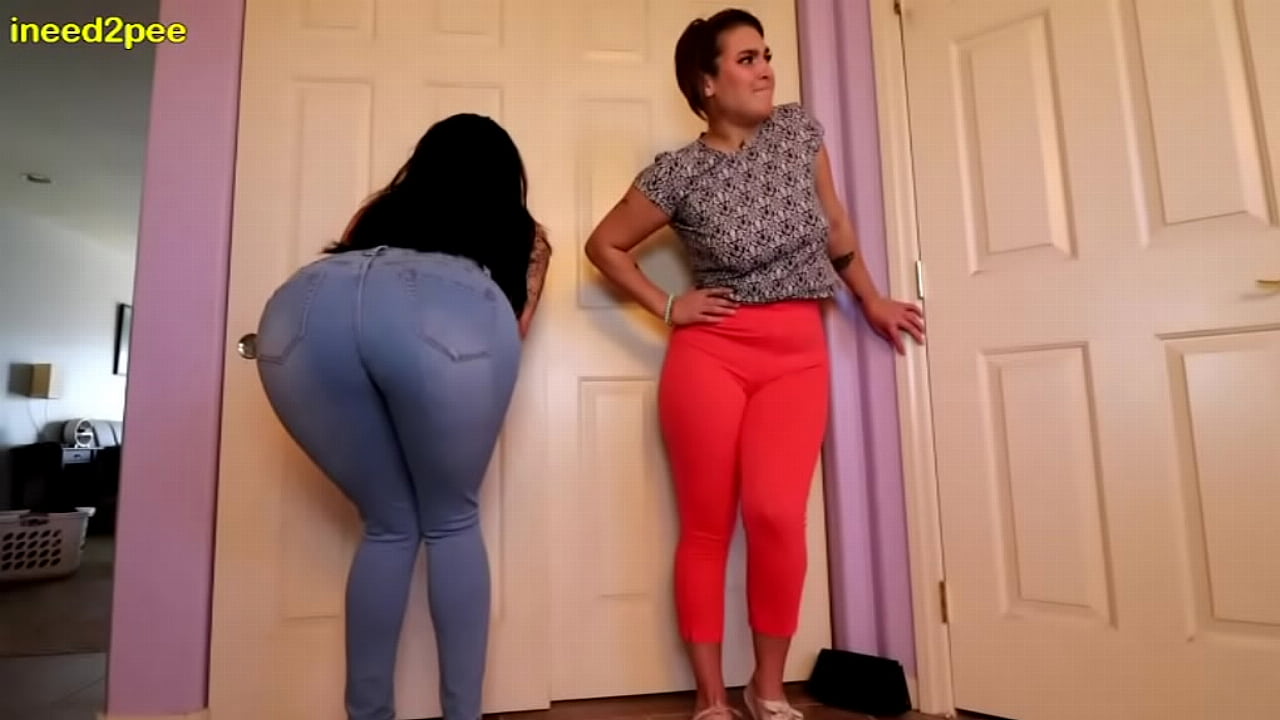 Desperate to pee girls end up pissing themselves 2024