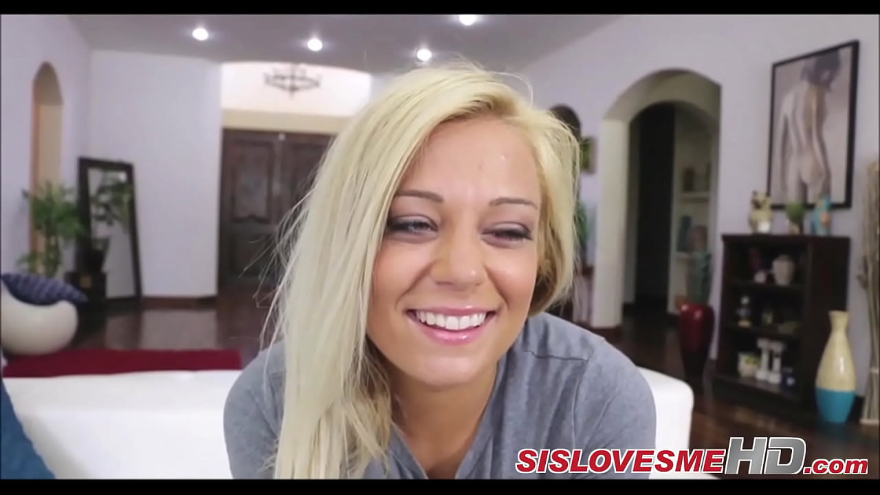 Hot blonde stepsis suck and fuck in hd