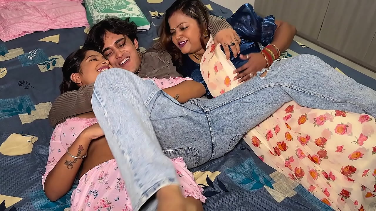 Boy has sex with stepsister and her friend