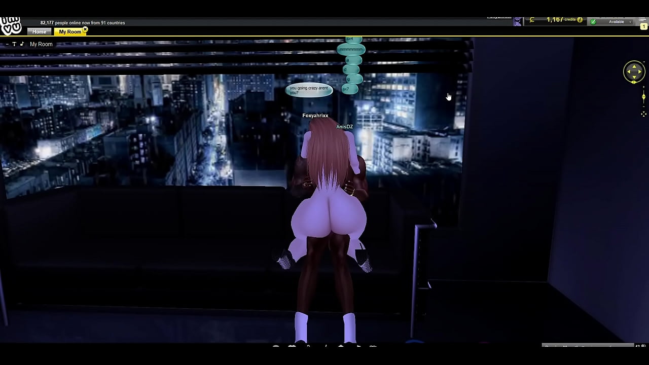 Snowbunny Imvu girl riding bbc