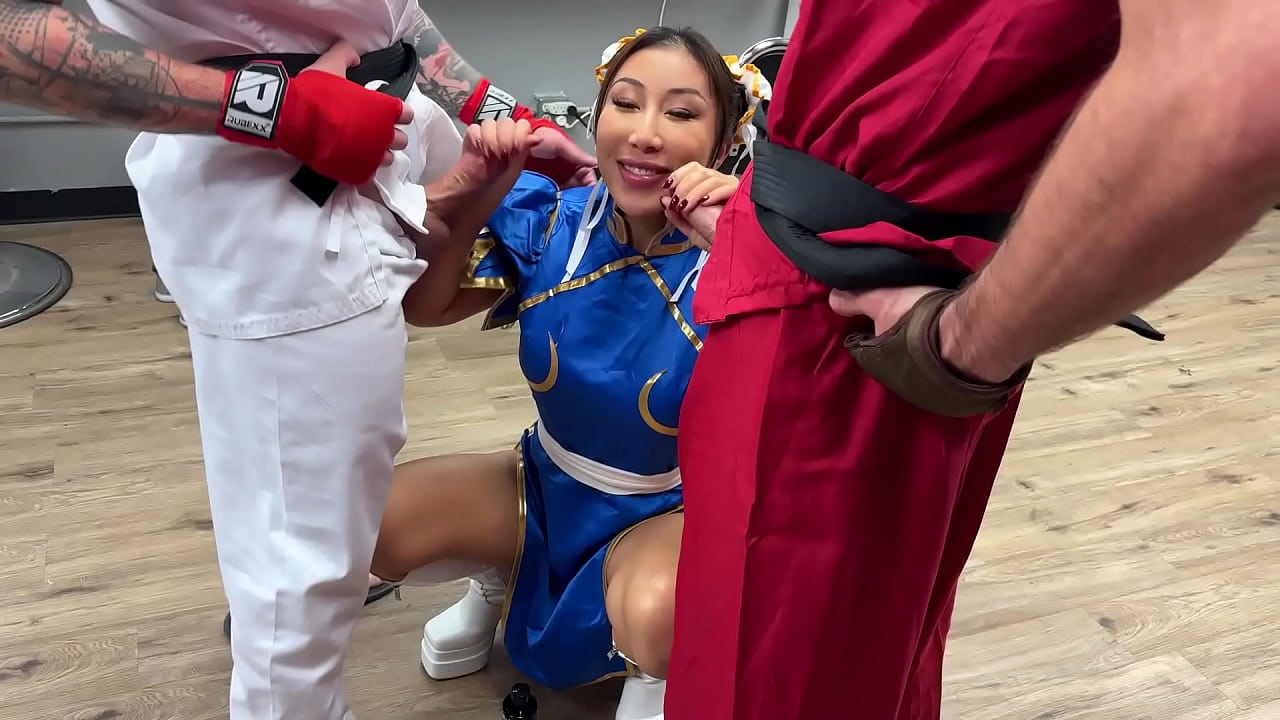 Fucking Nicole Doshi in a bodega! BTS fucking and blowjob with Haley Spade and Cliff Jensen