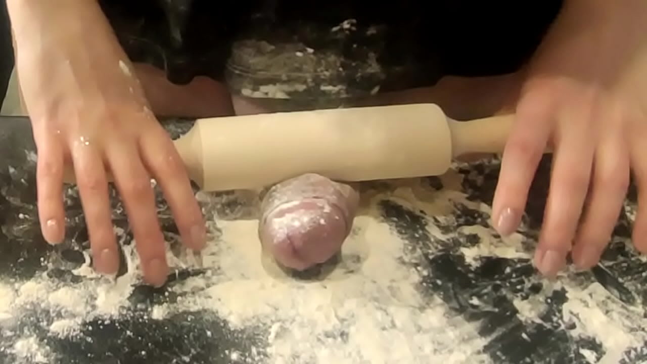 Cooking dick for dinner. Part 3/3. Extremely press my penis and eject sperm.