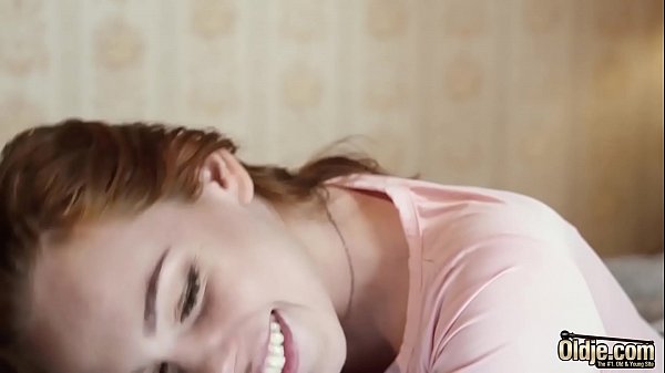 Super hot teen is fucked hardcore by an old man and takes facial cumshot