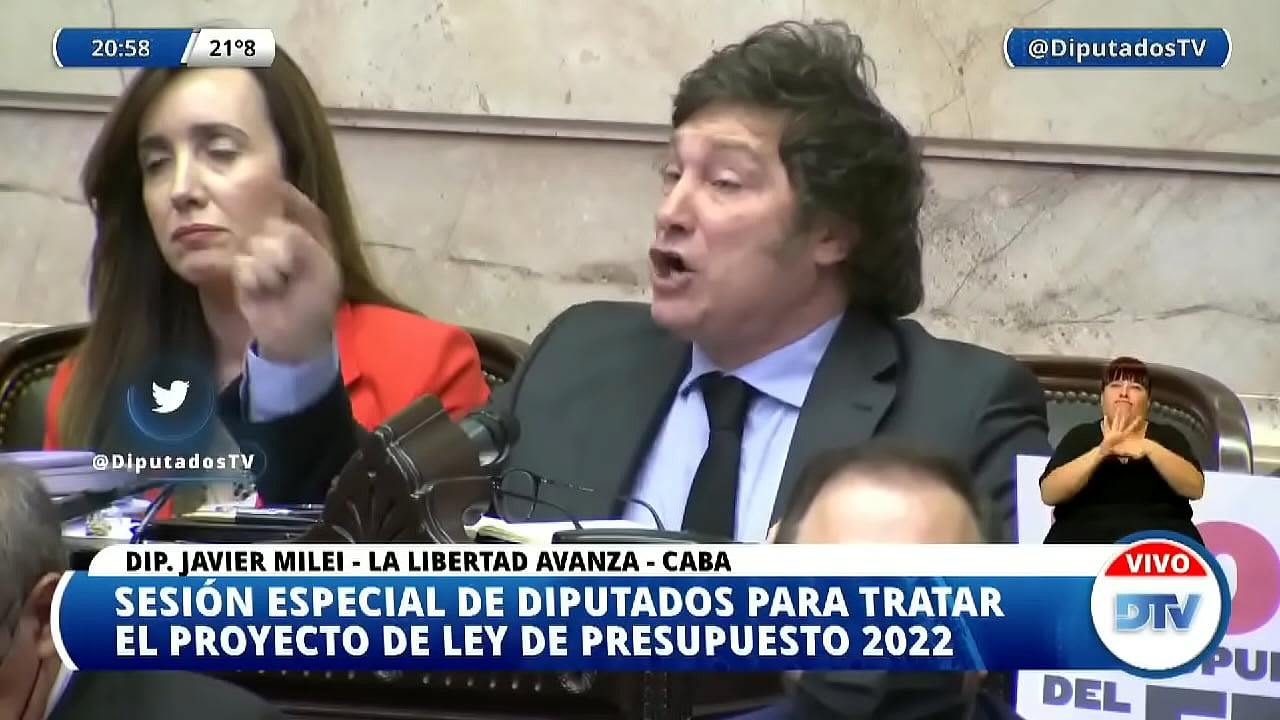 milei penetra o&iacute;dos con sus locas palabrillas!!