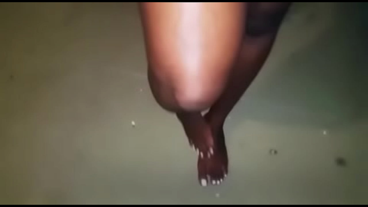 Ebony feet goddess walks home d.