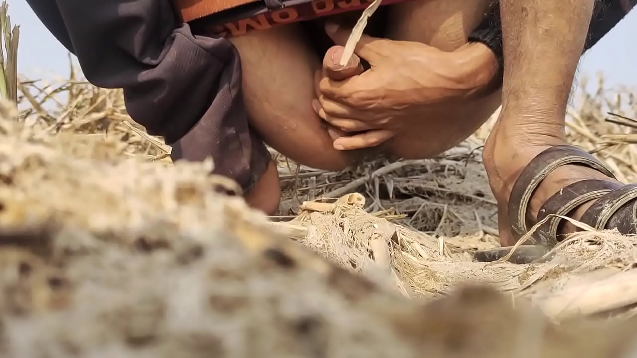 A indian boy masturbation in outdoor area